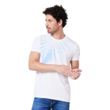Spykar Round Neck Half Sleeves White T-Shirt for Men (Size: 2XL)-MKTFT1BD102