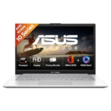 ASUS Vivobook Go 14 (2026),AMD Ryzen 3 30,AMD Radeon iGPU,8GB RAM,256GB SSD,FHD,14″(35.5 cm),Windows 11 Home,M365 Basic(1 Year),Office 2024,Cool Silver,1.38 kg,E1404FA-EB1762WS,Thin & Light Laptop