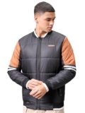 The Indian Garage co Men Black Slim Fit Mix & Match Jacket (Black_L)
