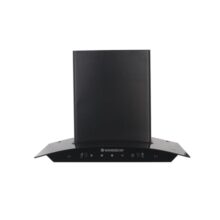 Wonderchef Power Curve Wall-Mount Chimney|Auto Clean Function|1200M3/H |Suction Capacity|Baffle filter |3 Speed Suction|Gesture and Touch Control|Oil Collector|Low Noise|LED Lamp|60cm|Black