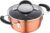 Bergner Infinity Chefs Forged Aluminium Non-Stick Casserole with Glass Lid (24 cm, 3.9 litres, Induction Base, Copper)