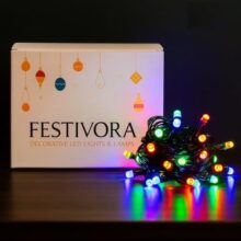 Festivora 35 Ft Multicolor LED Pixel String Lights | Super Bright High-Intensity Plug-in String Lights for Home & Outdoor Decor | Multicolor Lights for Diwali, Festivals & Party Decor (Pack of 1)