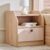 Home Centre | Lexus Bedside Table with Drawer | Engineered Wood | Oak | 1 Year Warranty