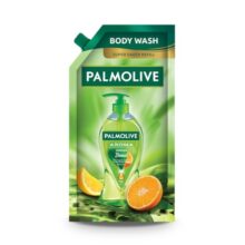 Palmolive Aroma Morning Boost Body Wash, 750ml Shower Gel Refill Pack, 100% Natural Citrus Essential Oil, Lemongrass Extracts for a Soft and Smooth Skin, Ph Balanced, Free of Parabens and Silicones
