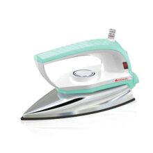 Venus Iris 750 Watts Dry iron | ISI | Weilburger Dual Coat Non-stick Soleplate (Jade green) | 750W Compact & Lightweight | Shock-Proof Design | Temp Control | Swivel Cord