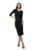 barcino Women Black Bodycon Dress BADRSS12559-M4 -S