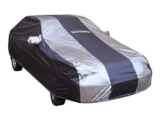Amazon Brand – Solimo Hyundai Xcent Uv Protection & Dustproof Car Cover (Dark Blue & Silver)