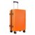 Mewtour 28 Inch Orange Abs Zippered Luggage Set, Lightweight With Telescopic Handle, 360° Spinner Wheels, Tsa Lock Suitcase