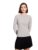 Grey Rib High Neck Top