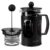 Agaro Elite French Press Coffee And Tea Maker, Borosilicate Glass Body With Sleeves, Glass Carafe, Bpa Free Plastic Lid Strainer, 600Ml