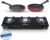 Lifelong Llcmbgs03 Combo – Cooktop + Flat Tawa + Fry Pan Top Glass Manual Gas Stove(3 Burners)