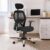 SAVYA HOME Resin Apollo High Back Ergonomic Chair for Office Work at Home,for Men & Study Chair,Computer Chair with 2D Adjustable Headrest & Lumbar Support,120° Tilt & Lock Mechanism Black