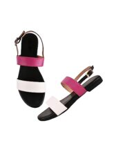 SilverArrow Women’s Aeris Flats Sandals, Black, 7UK
