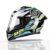 Tvs Racing Titan Series Full Face Helmet For Men | Premium Bike Helmets With Abs Shell, Uv Paint | Quick Release System | Aerodynamic Design | Dot & Isi Certified (Green, L)