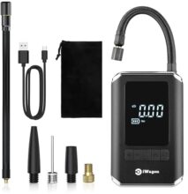 iWagon i5626 130 PSI Portable Electric Tyre Air Inflator Pump for Car & Bike | 4000 mAh | Digital HD Display | 4 Air Fill Modes | LED Light |Type C