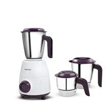 PHILIPS HL7505 500W Mixer Grinder (White and Purple)