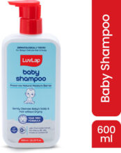 LuvLap Milky Soft Baby Shampoo – 600ml, Tear Free Formula, With Milk Protein, Vitamin E(600 ml)