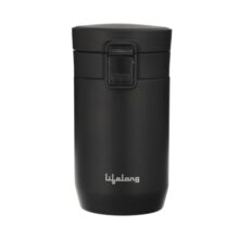 Lifelong 260ml Insulated Coffee Mug | 3-Layer | Steel-Copper-Steel Vacuum Insulated Tumbler | Travel Mug | Double Lock Leak-Proof Lid, Food Grade Spout, Antislip Base | Portable Coffee Car Cup Holder
