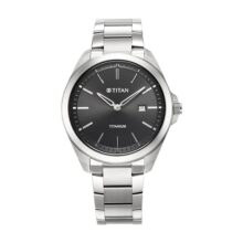 Titan Titanium Quartz Analog Black Dial Titanium Strap Watch for Men-90177TM03