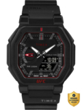 TIMEX UFC Octagonal 45mm Black Dial Analog-Digital Watch  – For Men
