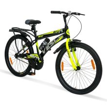 Vesco Envy City Bike/Cycle 26T With Inbuilt Carrier Road Cycle For Boys/Men 26 T Road Cycle (Single Speed, Black) (26T, Black)