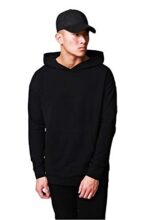 Veirdo Men’s Regular Fit Hooded Cotton Jacket – Black