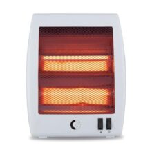 Cg Norris 800W 2Q Quartz Room Heater | 2 Heat Settings | Tip Over Safety Switch | Noiseless Operation | Ideal For Rooms Up To 150 Sqft | White