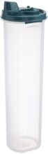 Signoraware Jumbo Easy Flow BPA Free Plastic Container | Microwave & Dishwasher safe | Airtight & Leakproof | Ideal for Home & Restaurant use | Best for Oils & Liquid Keeper ( ForestGreen | 1.1 Ltr )