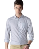 British Club Geometric Print Slim Fit Shirt | Stylish Casual Look with Unique Patterns | Lightweight for Office, Outings | Tailored Slim Fit for Work