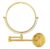 CIPLA PLAST Shaving Mirror for Bathroom | Round Makeup Mirror | 360 Degree Rotation Adjustable Frame (Gold)