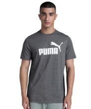 PUMA | No. 1 Logo Heather Men’s Tee Black