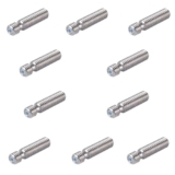 Robocraze V6 Bowden Heat Break for 3.0mm Filament – Titanium Heatbreak with PTFE Tube for E3D V6, Prusa & RepRap Hotend | Anti-Clog Thermal Barrier | Pack of 10