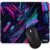 Tizum Mouse Pad/Computer Mouse Mat With Anti-Slip Rubber Base | Smooth Mouse Control | Spill-Resistant Surface For Laptop, Notebook, Macbook, Gaming, Laser/Optical Mouse, 9.4”X 7.9”, Multicolored