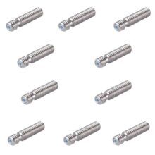 Robocraze V6 Bowden Heat Break for 3.0mm Filament – Titanium Heatbreak with PTFE Tube for E3D V6, Prusa & RepRap Hotend | Anti-Clog Thermal Barrier | Pack of 10