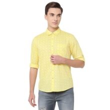 Pepe Jeans Men’S Regular Shirt (Pm307567_Yellow M)