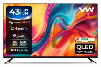 VW VISIO World 109 cm (43 Inches) SmartChioce Pro Series 4K Ultra HD Smart QLED Google TV VW43GQ2