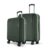 Safari Genius Alley Set of 2 (Cabin + Medium) Trolley Bags Hard Case Polypropylene, 4 Spinner Wheels, 360 Degree Wheeling Luggage, Suitcase for Travel, Trolley Bags for Travel, Deep Forrest