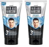 Fair and Handsome Instant Radiance Face Wash | Pro-Peptide | Instant Radiance| Washes of Fine Pollutants | Cooling Freshness | 150g (Pack of 2)