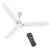 Polycab Wizzy Vibe 1200mm 5-Star BLDC Ceiling fan for Home with Remote| Energy Saving | High Air Delivery | 3+1 yr Warranty [Matt White]