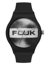 FCUK Analog Black Dial Men’s Silicone Watch-Fc176B