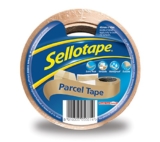 Sellotape Parcel Tape, Brown Tape for Packing, High-Strength Packaging Tape for Professional & Office Use, Packing Tape for Heavy Loads, DIY, 48mmx50m