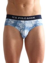 U.S. POLO ASSN.. Mens OEB03 Cotton Stretch Tie Dye Underwear Briefs – Pack of 1(OEB03-PR_Blue_L)