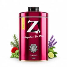 Z Magnetism Classic Talcum Powder for Men 250g | Woody & Musky Fragrance | Fights Body Odor | Long Lasting Freshness | Silky Smooth Deodorizing Talc | Suitable for All Skin Types | Daily Wear Talc