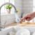 REWOF Adjustable Kitchen/Bathroom Faucet Sprayer Head – Water Saving Plastic Tap Aerator, Shower Regulator, & Sprinkle Nozzle – Standard Polished