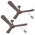 Havells Bianca Decorative Bldc 1200Mm Energy Saving With Remote Control 5 Star Ceiling Fan (Espresso Brown, Pack Of 2)
