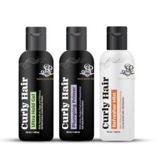 Curly Hair Plumping Primer, Gel Ultra And Refresher Mist Set | Frizzy And Curly Hair Products | Hair Spray | Curly Hair Care | Magic Hair Care For Curls | Created By Savio John Pereira (Pack Of 3)