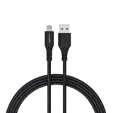 amazon basics PVC Molded Nylon USB A To Lightning Mfi Certified Charging Cable | Compatible with iPhone 13,12,11; 13,12,11 Pro; 13,12 11 Pro Max; 13,12 Mini (Black,1.2M)