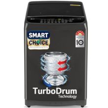 Lg Smart Choice, 9 Kg, 5 Star, Smart Inverter Technology, Turbodrum, Fully Automatic Top Load Washing Machine (T90Ajmb1Z, Jetspray+, Turbowash, Auto Tub Clean After Every Wash Cycle, Middle Black)