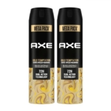 Axe Gold Temptation Long Lasting Deodorant Bodyspray For Men, 215ml, Pack of 2