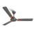 LONGWAY Creta P1 1200 mm/48 inch Ultra High Speed 3 Blade Anti-Dust Decorative Star Rated Ceiling Fan 2 Years Warranty (Smoked Brown, Pack of 1)